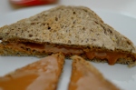 toast with “Lotus” almond biscuit spread